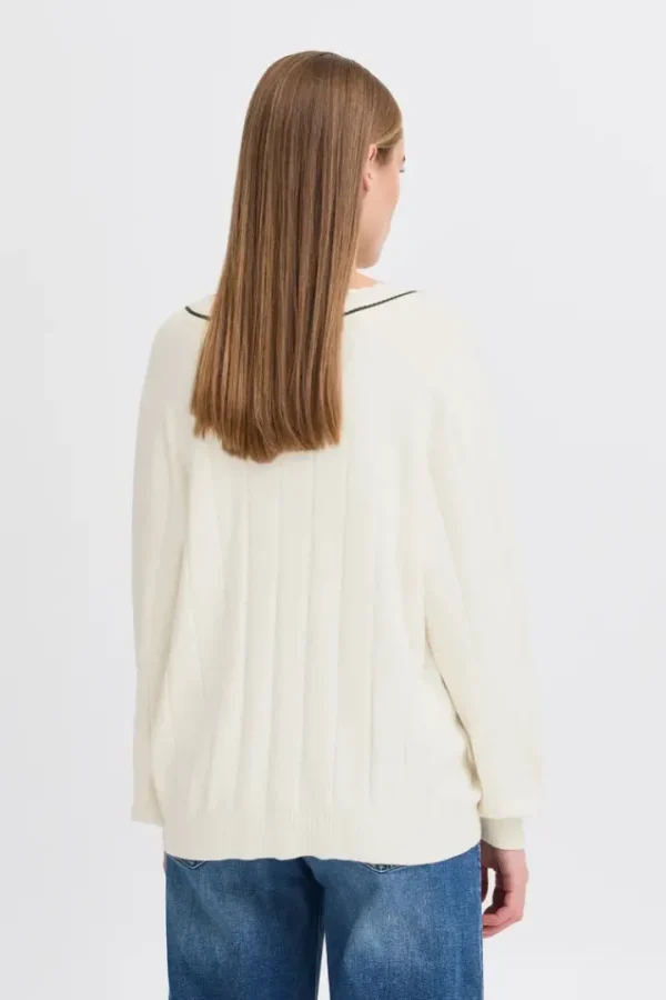 Ichi Jumpers & Cardigans<Zanora V-Neck Jumper (Birch)