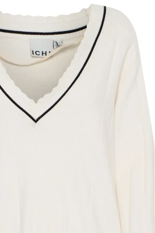 Ichi Jumpers & Cardigans<Zanora V-Neck Jumper (Birch)