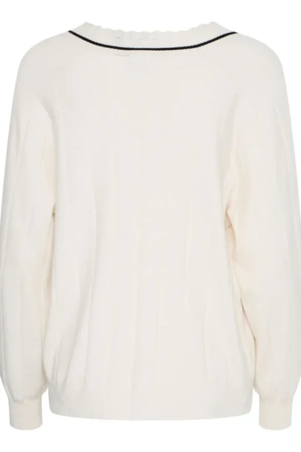 Ichi Jumpers & Cardigans<Zanora V-Neck Jumper (Birch)