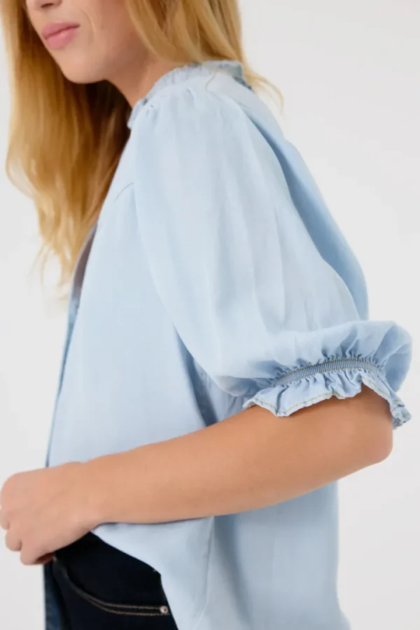 Artlove Shirts & Blouses<Zazie Short Sleeve Shirt (Light Denim)