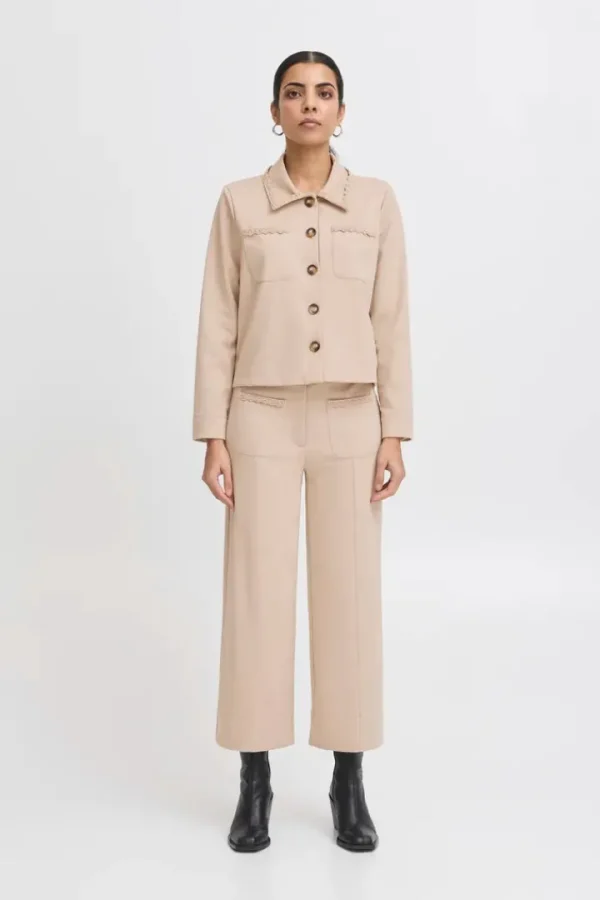 Ichi Jackets | Coats<Zena Jacket (Doeskin)