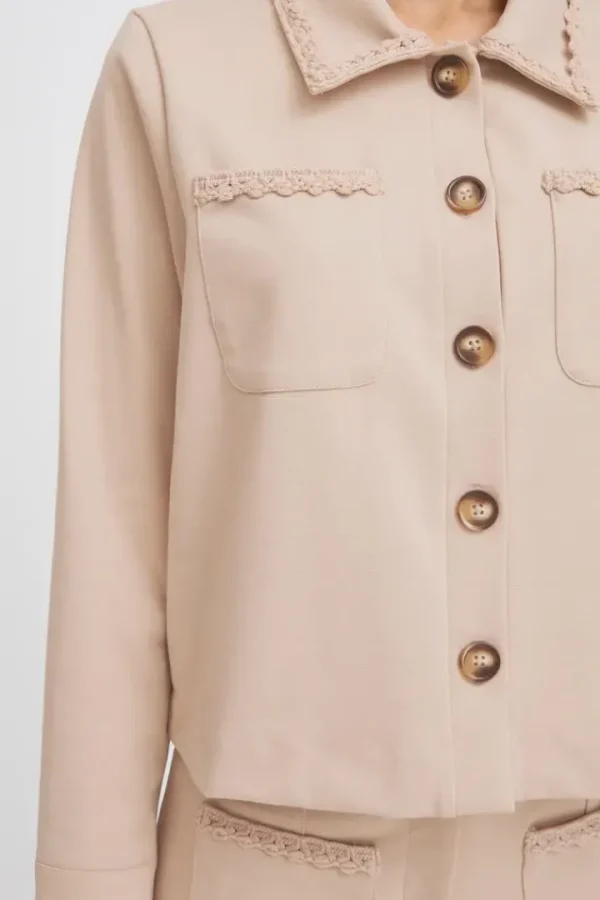 Ichi Jackets | Coats<Zena Jacket (Doeskin)