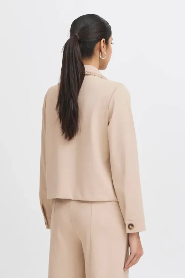 Ichi Jackets | Coats<Zena Jacket (Doeskin)